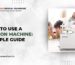 Life Plus Medical Equipment featuring a guide on using a suction machine